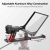 Desview P17 Teleprompter17 inch Aluminum Alloy Liftable Teleprompter, High Display Glass, Compatible with iPad Tablet Phone DSLR Camera, No Assembly, Carry Case Included, Great for Video Making view 4