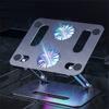 MVUYO Laptop Stand All-Aluminum Fan Cooling Folding Lifting Computer Stand Cooling Stand view 3
