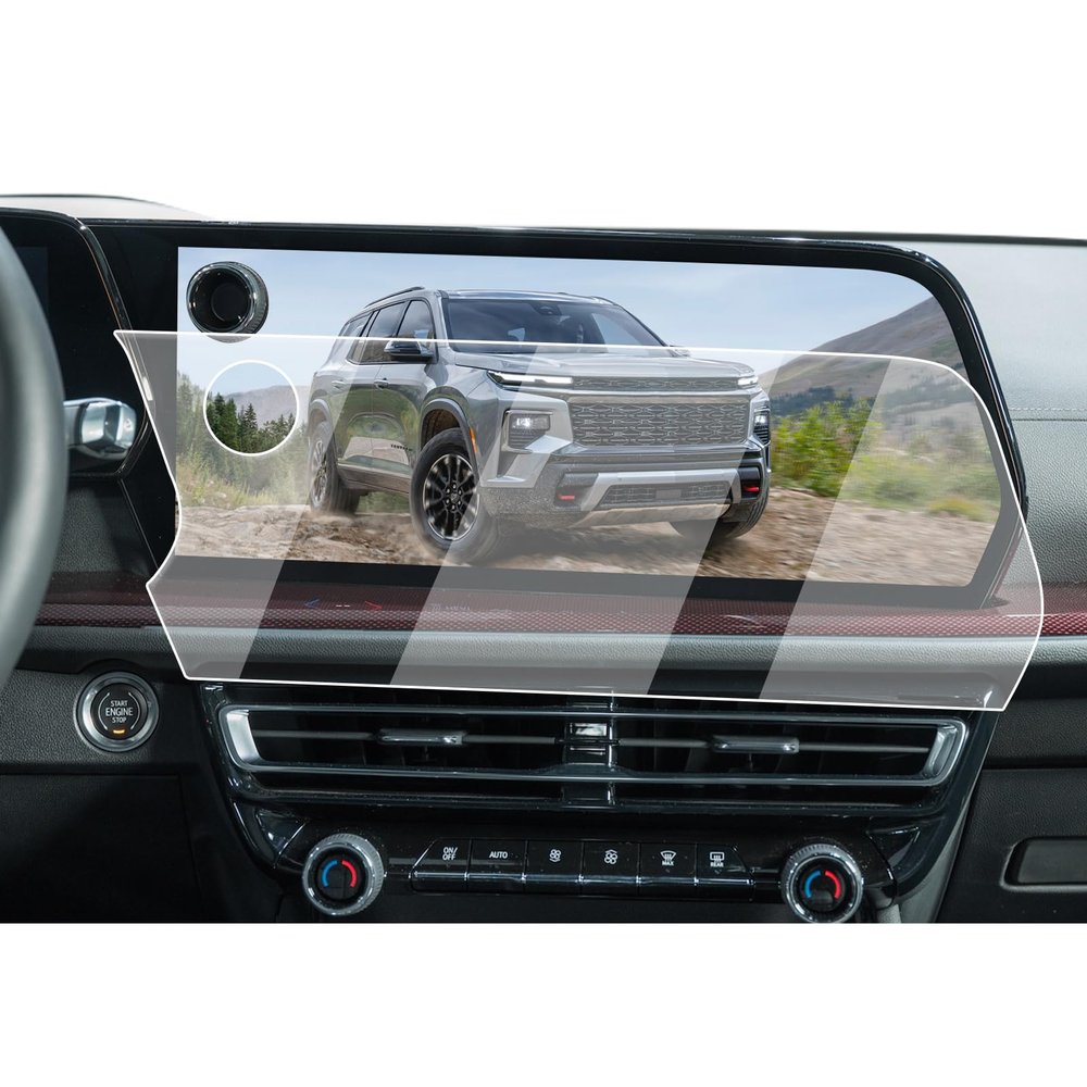 2026 Chevy Traverse Screen Protector - Anti Glare Matte Screen Protector For 2024-2026 Chevy Traverse/Silverado EV 17.7-Inch Navigation - 9H Tempered Glass 2024-2026 Traverse/Silverado EV Accessories