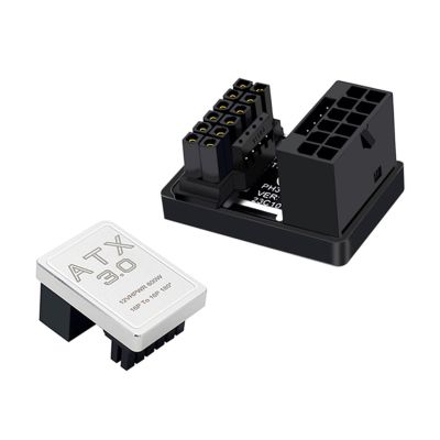 ZEZEFUFU ATX 3.0 16 Pin GPU Power Connector 12VHPWR Extension 180 Angled Turning Connector for RTX 3090Ti 4070Ti 4080 Graphic Card GPU