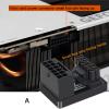 ZEZEFUFU ATX 3.0 16 Pin GPU Power Connector 12VHPWR Extension 180 Angled Turning Connector for RTX 3090Ti 4070Ti 4080 Graphic Card GPU view 2