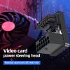 ZEZEFUFU ATX 3.0 16 Pin GPU Power Connector 12VHPWR Extension 180 Angled Turning Connector for RTX 3090Ti 4070Ti 4080 Graphic Card GPU view 4