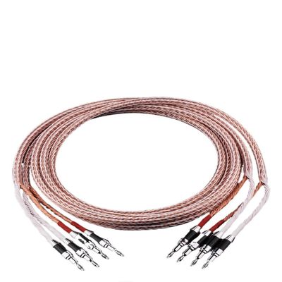 INRLEWGB One Pair of Speaker Wires with 2 Banana Plugs to 2 Banana Jacks(1.5m)