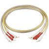 INRLEWGB Silver Plated Speaker Cable Y-Type Plug Banana Plug Speaker Cable(A Pair-pin to pin,12m) view 1