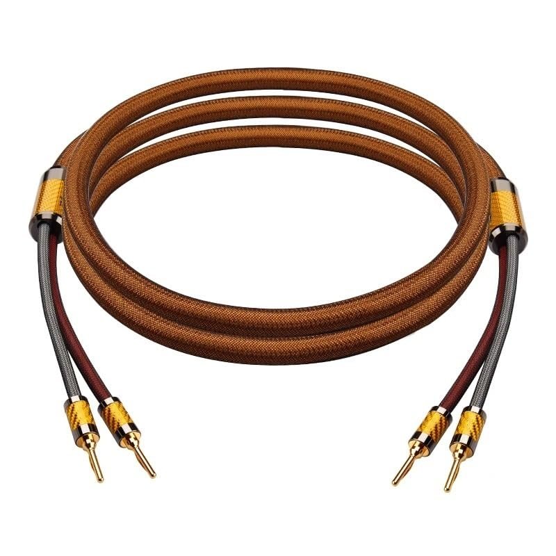 INRLEWGB Speaker Wire Silver Plated Speaker Wire(1piece -Banana Plug,2.5m)