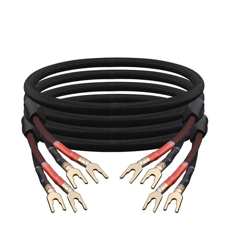 INRLEWGB A Pair of HiFi Speaker Cables(Y Plug-Y Plug,8m)