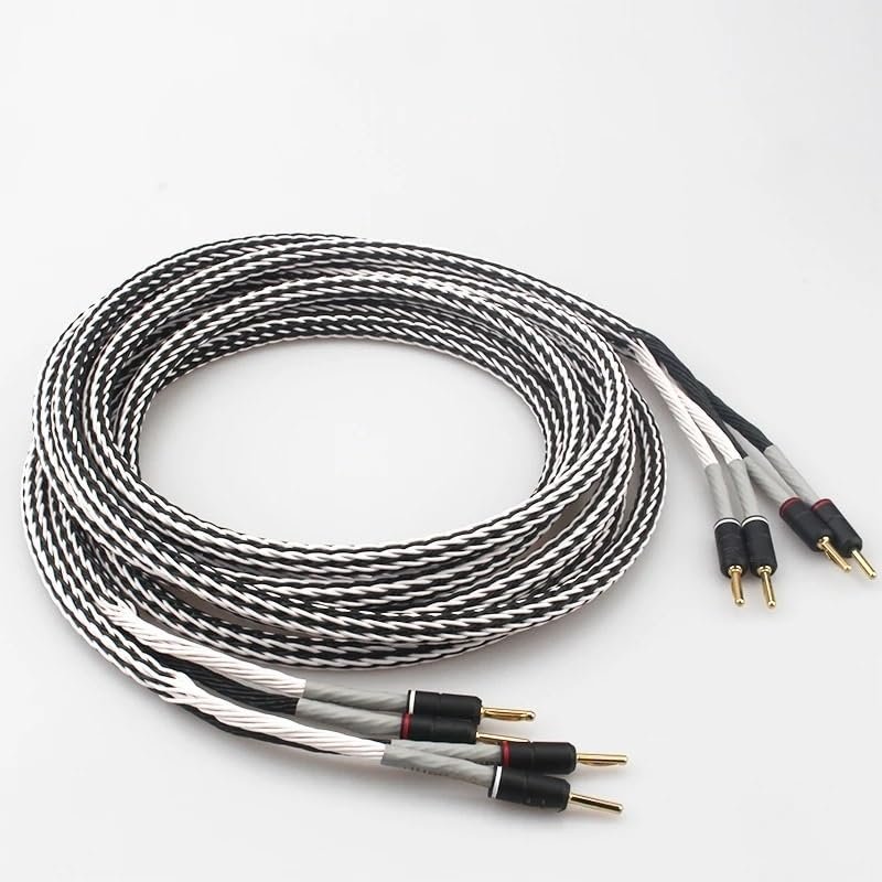 INRLEWGB Pure Copper Banana Plug HiFi Speaker Cable(2m)