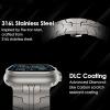 Compatible with Moto Watch 120 Bands, 20mm, 22mm New Quick Release Stainless Steel Band Metal Strap with Folding Clasp Replacement Straps Compatible with Moto 120, 70, 100, 360 3rd Gen 2020 Smartwatch (Titamium, 22mm size band) view 3