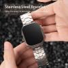 Compatible with Moto Watch 120 Bands, 20mm, 22mm New Quick Release Stainless Steel Band Metal Strap with Folding Clasp Replacement Straps Compatible with Moto 120, 70, 100, 360 3rd Gen 2020 Smartwatch (Titamium, 22mm size band) view 4