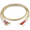 INRLEWGB Silver Plated Speaker Cable Y-Type Plug Banana Plug Speaker Cable(A Pair-Banana to pin,8m) view 1