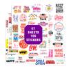 106 Motivational Vinyl Stickers  Inspirational Waterproof Decals for Water Bottles, Laptops, Journals  Back to School & Christmas Gift for Teens, Teachers, Students view 1
