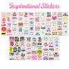 106 Motivational Vinyl Stickers  Inspirational Waterproof Decals for Water Bottles, Laptops, Journals  Back to School & Christmas Gift for Teens, Teachers, Students view 2