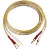 INRLEWGB Silver Plated Speaker Cable Y-Type Plug Banana Plug Speaker Cable(1pcs-Banana to Y,3000mm) view 1
