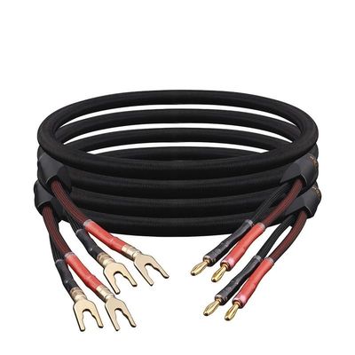 INRLEWGB A Pair of HiFi Speaker Cables(Banana Plug-Y Plug,1.5m)