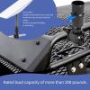 Oumefar Satellite Pole Mount Alloy Steel 200lbs Weatherproof Satellite Installation Kit Portable Multifunctional Secure Installation for Outdoor Use Black view 4