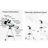 Astronomical Telescop ConvenientAstronomy Telescop Convenient, s and Beginners Telescop Convenient, 125mm Reflector Telescop Convenientwith Adjustable Tripod a view 3