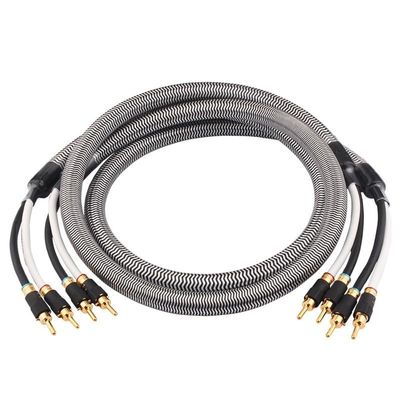 INRLEWGB HiFi 7N OCC Banana Plug Speaker Cable(1Pair,2m)