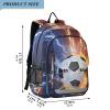ALAZA Soccer Fire Electric Spark Laptop Backpack Purse for Women BookBags 17 inch School Bags Men Boys Girls Travel Casual Daypack view 4