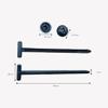 100Pcs Nylon Universal Cable Tie Buckle, Heavy Duty Self-Locking Zip Ties with Pin & Button Design, Plastic Cable Ties Tool Fasteners Car Body, Multipurpose Wire Ties for Car,Home,Office,Garden (100) view 2