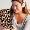 Case for iPad 9.7 Inch iPad 6th/5th Generation, iPad Air 2/Air 1,Soft Shockproof TPU Silicone Protective Back Shell Case for iPad 9.7 2018 2017 Model iPad Air 2 Air 1,Cute Cheetah/Leopard view 4