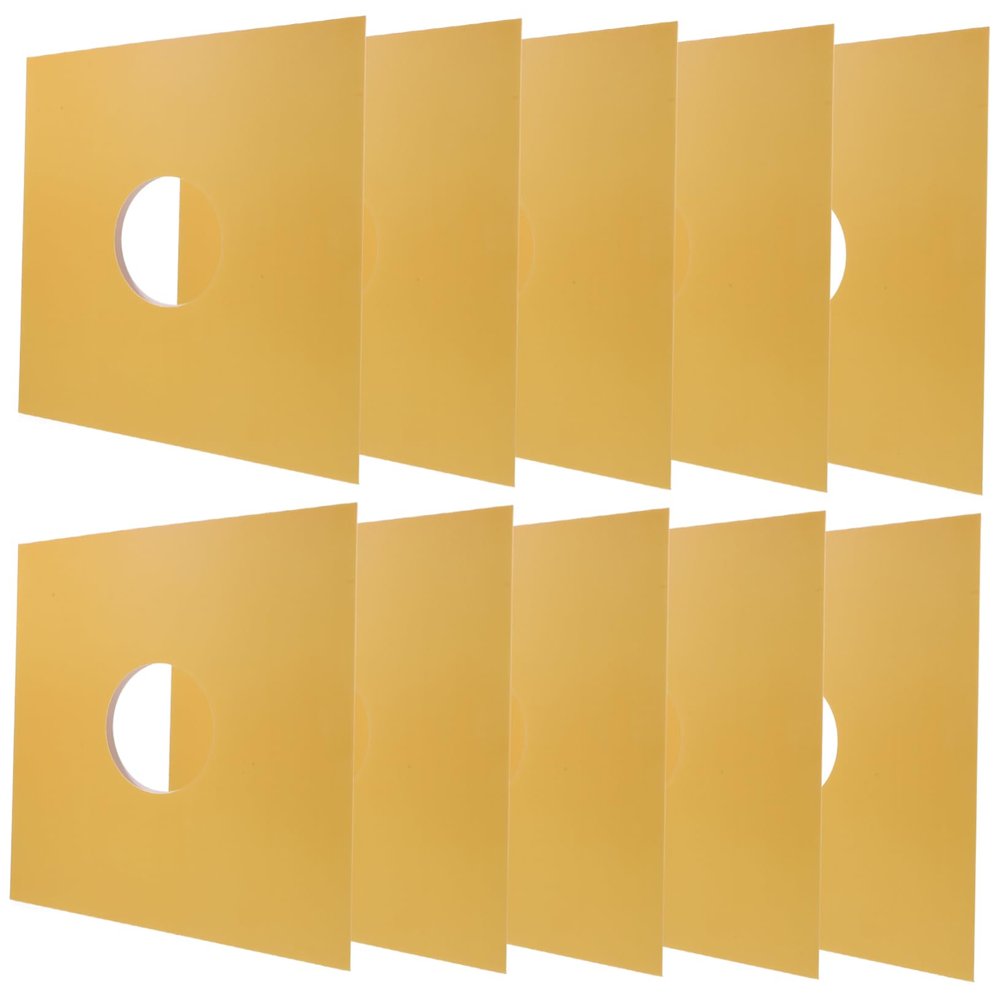 Holibanna 10pcs Vinyl Record Sleeves Sturdy Protective Covers for Acid Paper Prevents Dirt and Scratches for Record Storage and Preservation