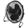 BRIGHTFUFU Mini USB LED Fan with Real Temperature Display Portable Cooling Desk Fan for Home Office Quiet Motor Durable Metal Frame for
