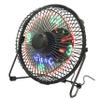 Angoily Mini Desktop USB LED Clock Fan with Real Temperature Display Portable USB Fan for Rotation Easy Off Operation Compatible with USB Devices view 1