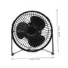 Angoily Mini Desktop USB LED Clock Fan with Real Temperature Display Portable USB Fan for Rotation Easy Off Operation Compatible with USB Devices view 4