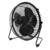 balacoo Mini USB LED Clock Fan with Real Temperature Display Portable Metal Design for Home Office Rotation Compact Personal Desk Fan for Convenient Use view 1