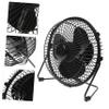 balacoo Mini USB LED Clock Fan with Real Temperature Display Portable Metal Design for Home Office Rotation Compact Personal Desk Fan for Convenient Use view 4