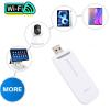 4G LTE USB Modem, 150Mbps 4G WiFi WPA WPA2 Encryption, Mobile WiFi Hotspot Supports Multiple Terminals to Access Internet, LTE Modem Router for Travel Long Distance (White) view 2