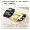 WFGLH 12, Gold Intelligent Health Detection Ring, Lightweight Smart Ring, Weighs Just 4.5G, Comfortable and Durable Material, Suitable for Men Women and The Elderly view 4