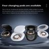 WFGLH Silver,9, Waterproof Fitness Tracker Health Rings, Smart Sleep Monitoring Ring, with Charging Case and Protector, Remote Photography, Suitable for Men and Women view 3