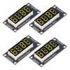 4 Sets Digital Tube Display Module with LED 4 Digit 7 Segment 0.36in Display, TM1637 Drive Chip for Installation and Clear Data Viewing (Yellow MRA110C) view 4
