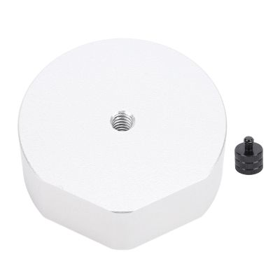 Mini Tripod Adapter Aluminum Alloy Satellite Dish Mounting Accessories for 1/4in-20 and 3/8in-16 Threaded Enable Tripod