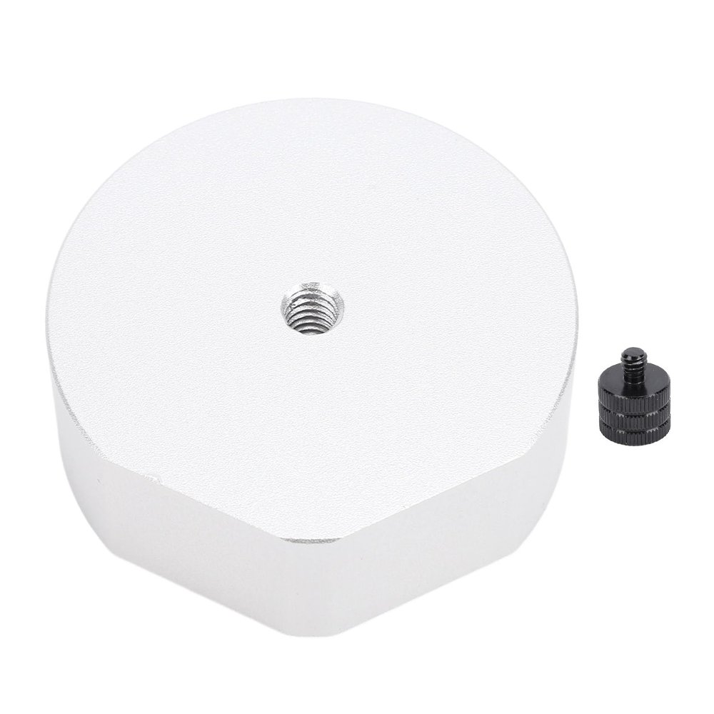 Mini Tripod Adapter Aluminum Alloy Satellite Dish Mounting Accessories for 1/4in-20 and 3/8in-16 Threaded Enable Tripod