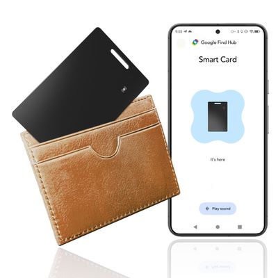 Wallet Tracker Card, Air Tracker Tags for Android - Work with Googles Find Hub App, Slim Bluetooth Tracker Smart Card Wallet Finder, IP68 Waterproof, Item Locator for Luggage Tags, Passports, Purse