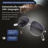 Wisoqu Smart Glasses with AI, Bluetooth 5.3 with 100+ Translation, Anti Blue Light Polarized Sunglasses for Men Woman, Multifunctional Headphones glasses (White) view 3