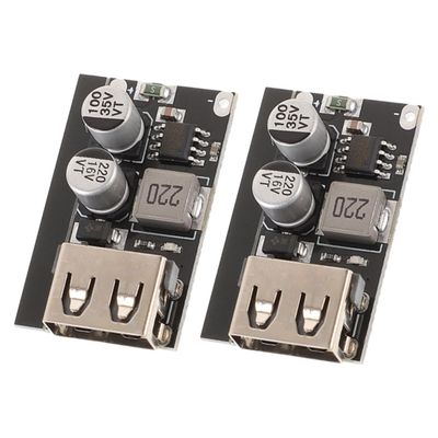 DIYEAH 2Pcs Dc Dc Converter Module to USB Fast Charging Board Stable Power Supply Regulator for Efficient Device Charging
