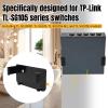 Bonscalate Metal Wall Mount Compatible with TP-Link TL-SG105 Metal Switch Mount - Durable Desktop/Wall Bracket for TL-SG1005P TL-SG105 TL-SG105S-M2 TL-SG105E view 3