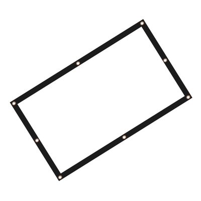 Mipcase Curling Portable Projector Screen Retractable Indoor Outdoor Movie Screen