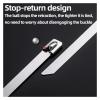 100pcs Stainless Steel Metal Heavy Duty Ties, Exhaust Wrap Coated Self-Locking Zip Ties(12x200mm (7.87inch)) view 4