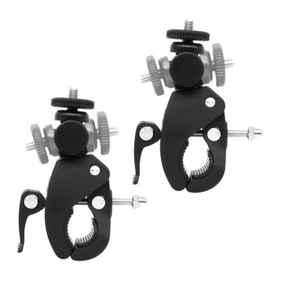 Alasum Multi-Functional Bike Camera Mount 180 Rotation 2-Piece Set Universal Mobile Phone Holder for Cycling Suitable for Outdoor Activities