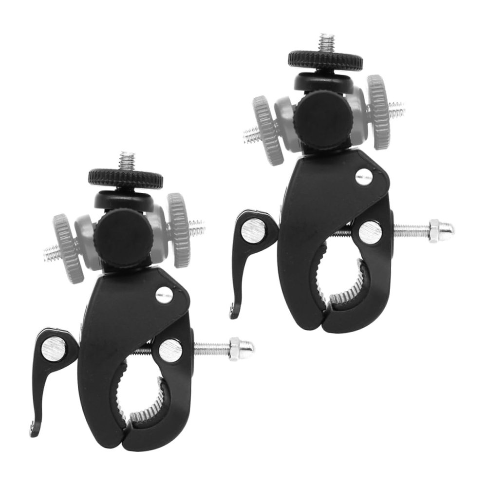 Alasum Multi-Functional Bike Camera Mount 180 Rotation 2-Piece Set Universal Mobile Phone Holder for Cycling Suitable for Outdoor Activities