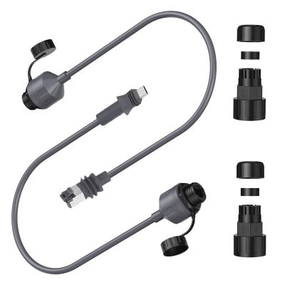 ZJchao Ethernet Adapter 1200Mbps Enterprise Antenna IP68 SPX to RJ45 Cable Coupler