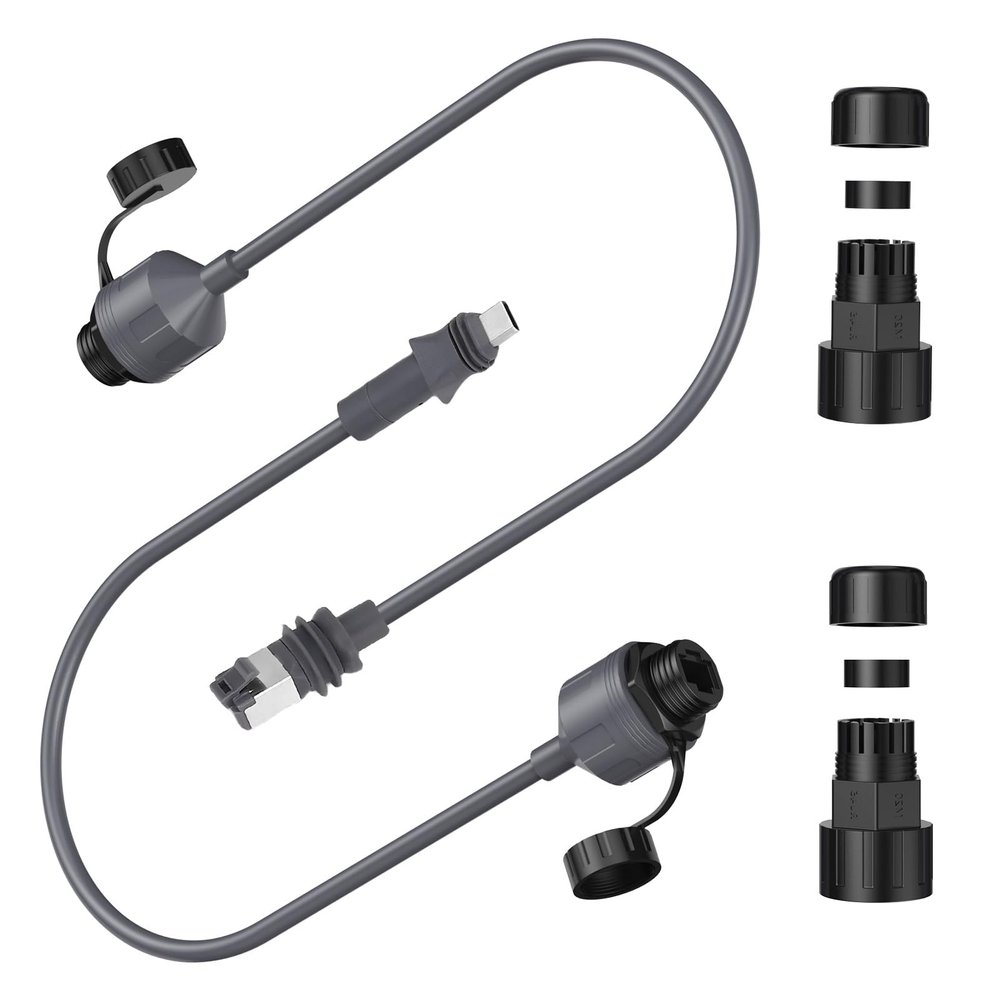 ZJchao Ethernet Adapter 1200Mbps Enterprise Antenna IP68 SPX to RJ45 Cable Coupler