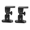 ARTIBETTER 2pcs Speaker Wall Mount Bracket Zinc Alloy Holder for Surround Sound Tilt Turn Mechanism Easy Assembly Strong Bearing Capacity Black view 1