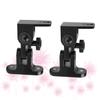ARTIBETTER 2pcs Speaker Wall Mount Bracket Zinc Alloy Holder for Surround Sound Tilt Turn Mechanism Easy Assembly Strong Bearing Capacity Black view 4