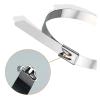 100pcs Stainless Steel Metal Heavy Duty Ties, Exhaust Wrap Coated Self-Locking Zip Ties(4.6x300mm) view 4