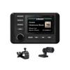 KICKER 51KMC4 3" LCD Marine Bluetooth Weather-Resistant Gauge-Style AM/FM WB/USB/AUX Media Center Receiver Bundle Combo with USB/AUX 3.5MM Auxiliary Interface Adapter, Black Long Range Radio Antenna view 2